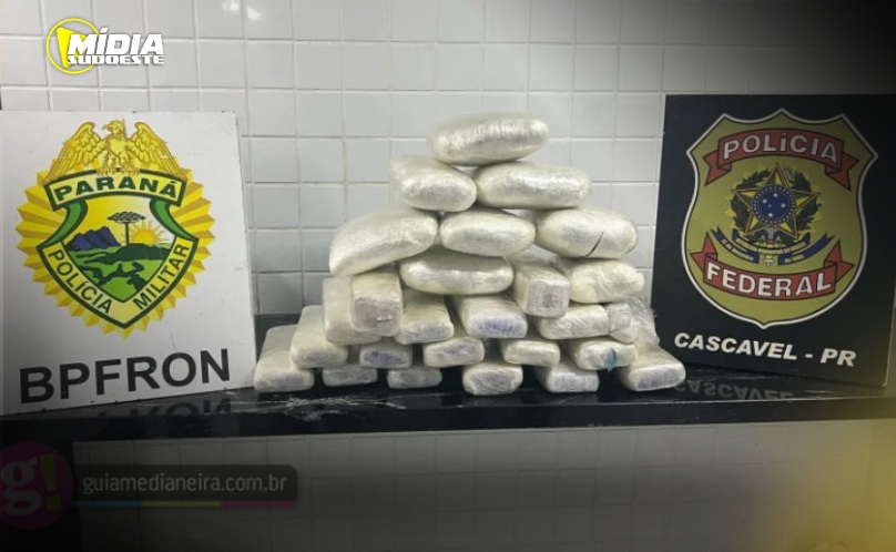 Céu Azul: BPFRON e PF apreendem mais de 18 kg de maconha em ônibus