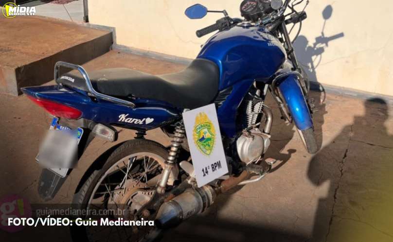 Medianeira: condutor de moto é abordado por escapamento irregular e sem cnh tem moto apreendida 