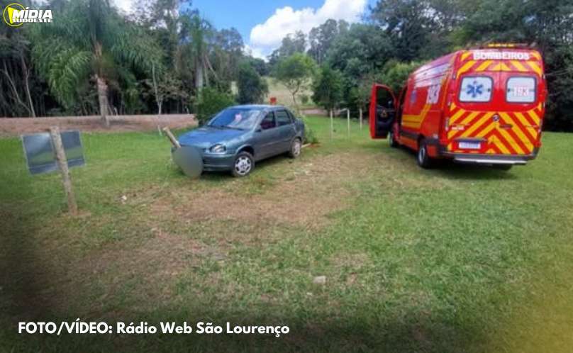 São Lourenço do Oeste: saída de pista mobiliza socorristas próximo ao trevo da SC-305 