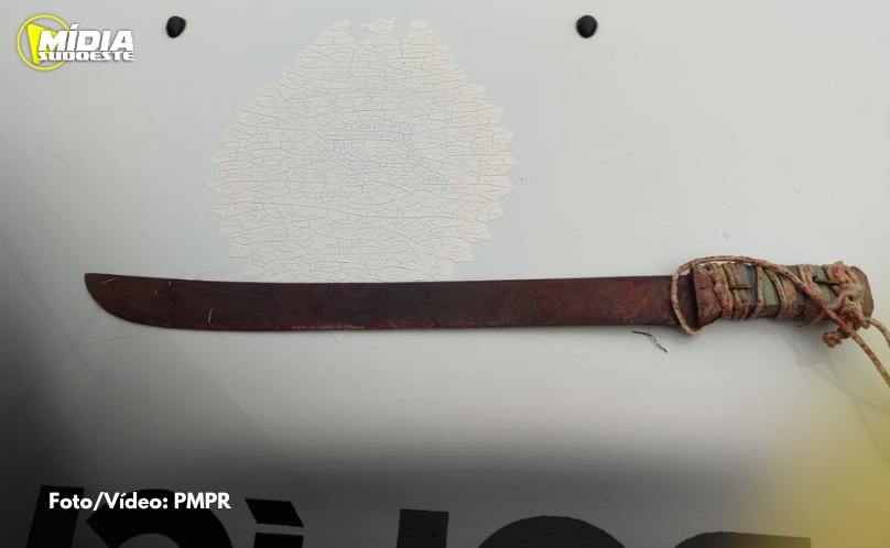 Francisco Beltrão: homem é preso suspeito de agredir sua companheira com facão