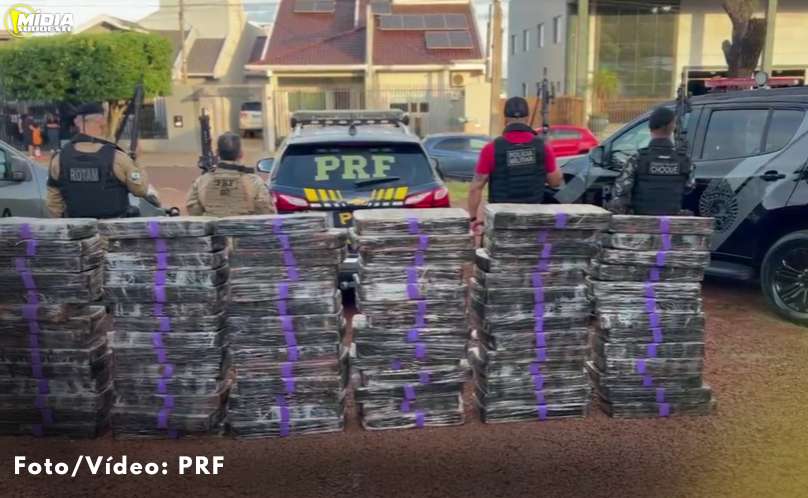 Polícia Rodoviária Federal e Polícia Militar descobrem depósito de maconha em lava car