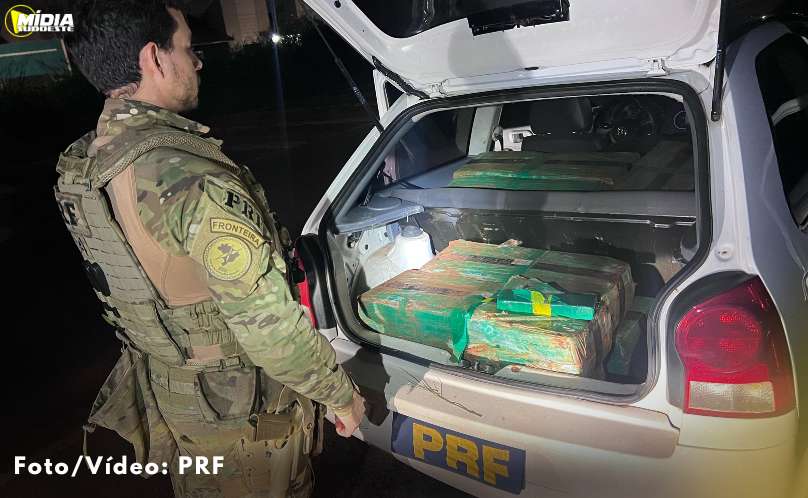 Casal é detido pela PRF com mais de 300 kg de maconha 