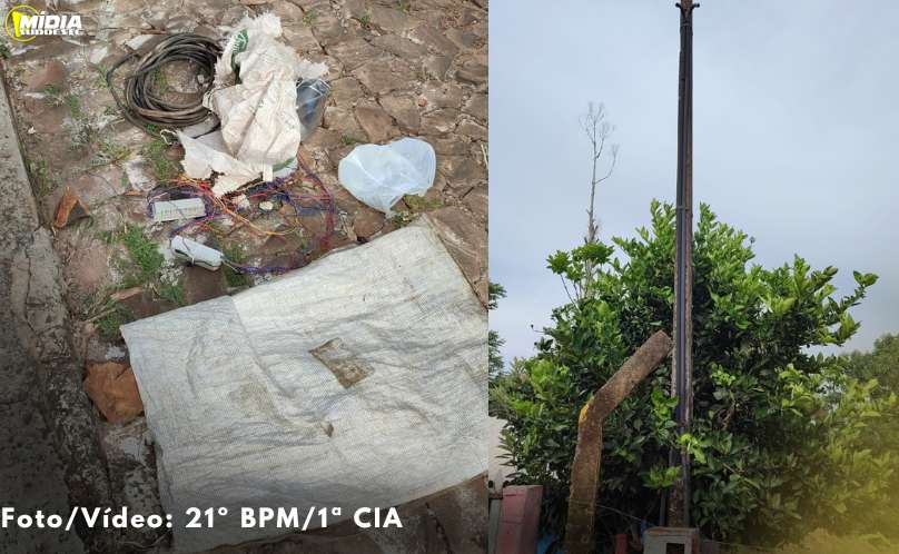 Francisco Beltrão: Polícia Militar prende dois homens por furto e recupera materiais 