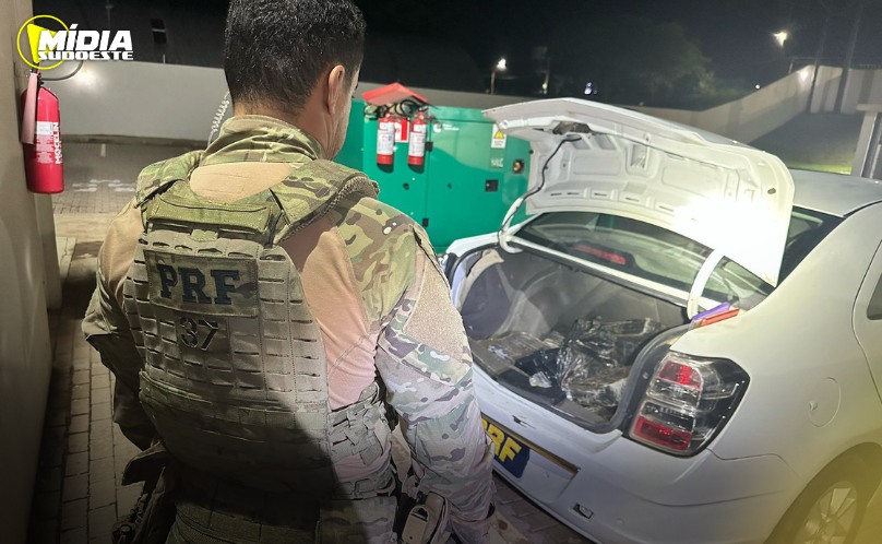 PRF apreende mais de 100 quilos de maconha na BR-163