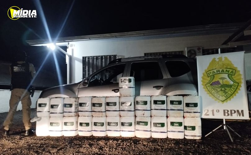 Polícia Militar apreende 460 litros de herbicida altamente toxico  no Brasil