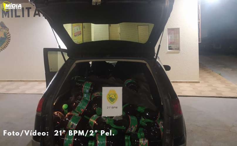 Marmeleiro: veículo carregado com azeite é apreendido por descaminho 