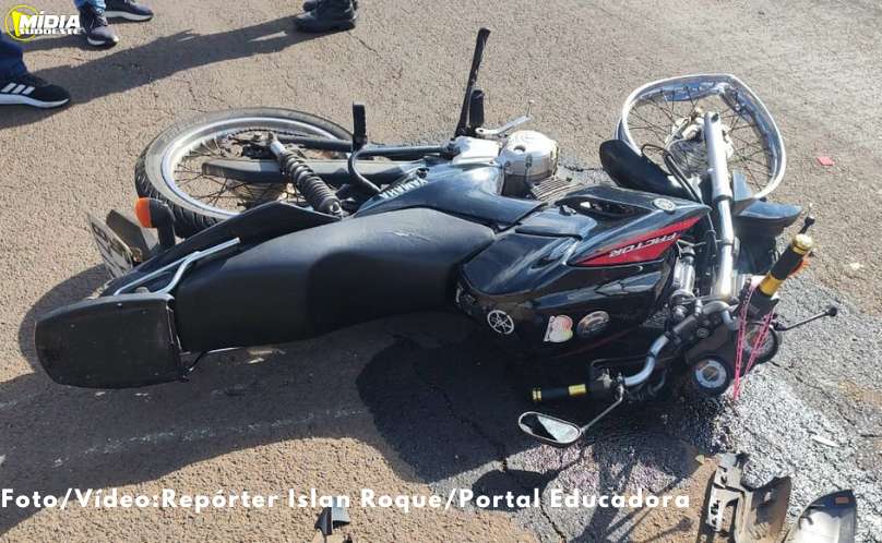 Mulher fica gravemente ferida após acidente entre carro e moto em Dois Vizinhos 