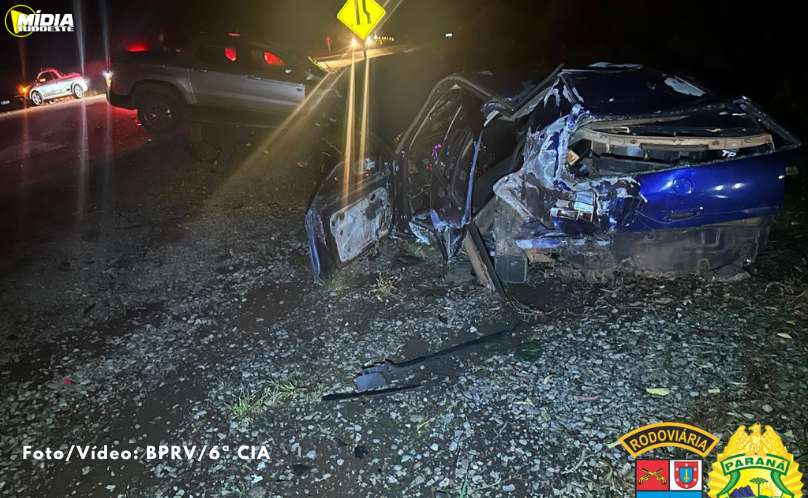 PR-280: acidente deixa motorista ferido 