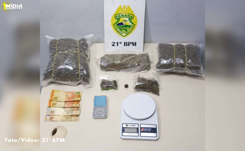 Francisco Beltrão: homem é preso com drogas e itens suspeitos no bairro Vila Nova