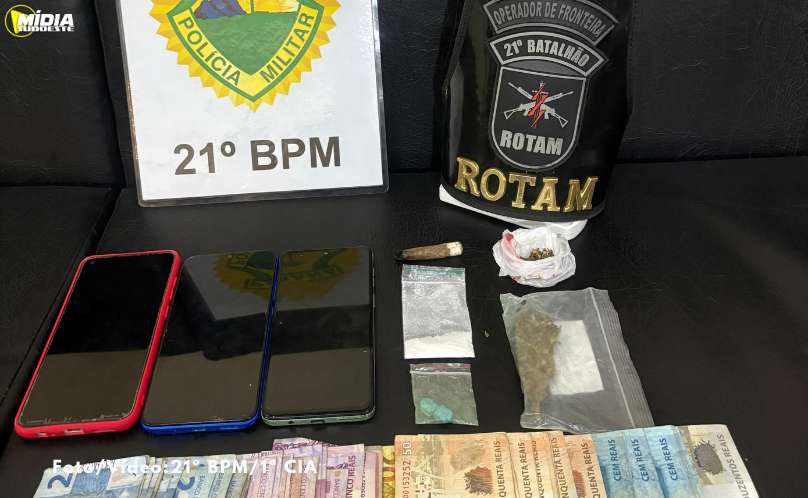 ROTAM prende homem por tráfico de drogas em casa de shows às margens da PR-483