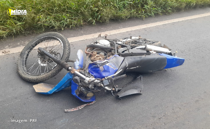 Motociclista fica gravemente ferido em acidente na BR-376