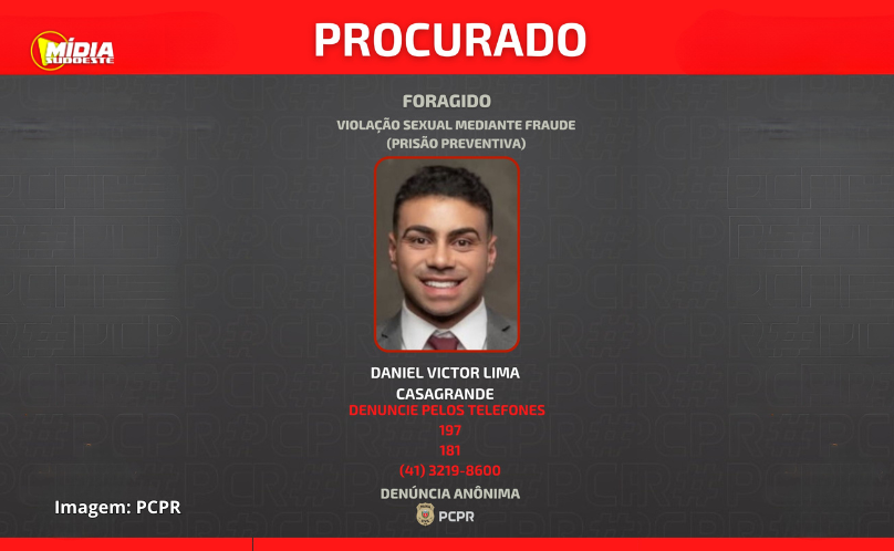 PCPR divulga a foto de homem investigado por violação sexual