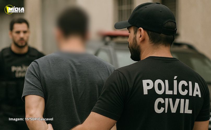 Condenado a prisão por roubo e porte ilegal de arma é preso