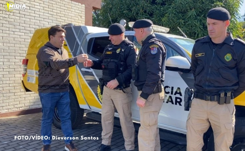 Pranchita recebe viatura 0 km para reforço da Polícia Militar