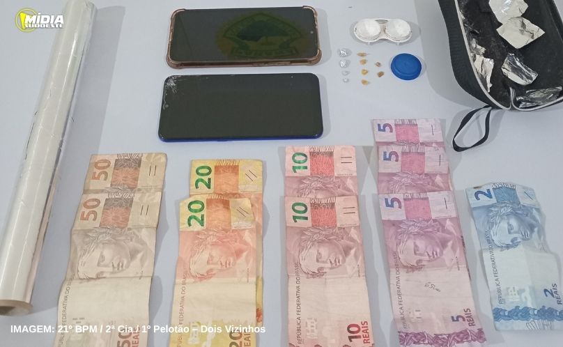 Polícia Militar prende casal por tráfico de drogas em Dois Vizinhos