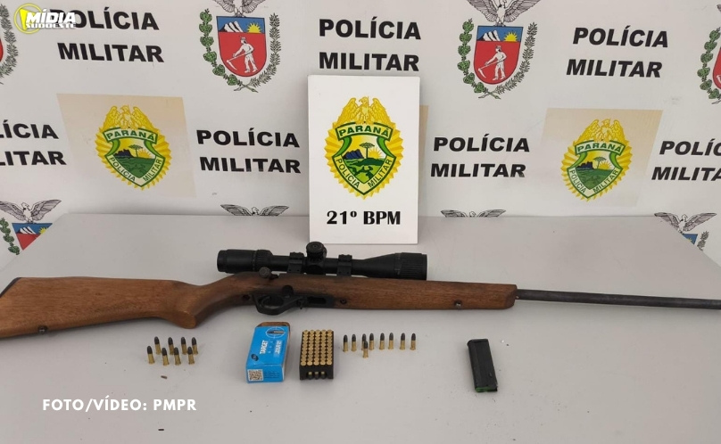Polícia Militar apreende arma de fogo em Realeza