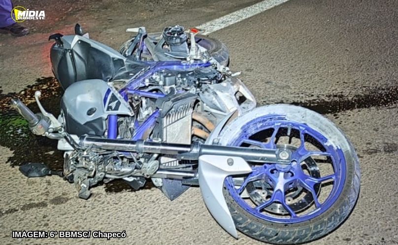 Motociclista morre em acidente na BR-282 em Chapecó