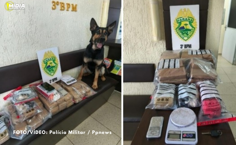 Dois traficantes são presos com grande quantidade de drogas