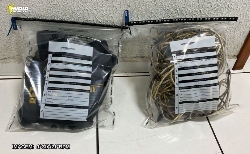 Polícia Militar prende homem por furto de fiação elétrica em Francisco Beltrão