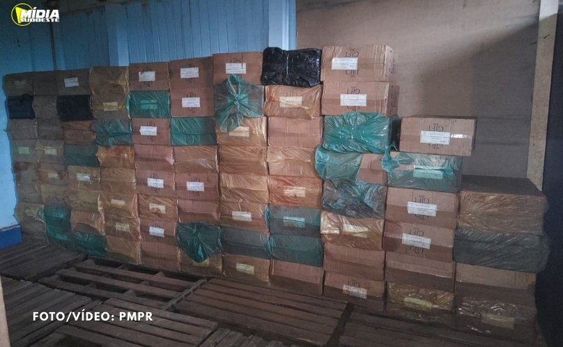 Polícia apreende 350 caixas de cigarros contrabandeados