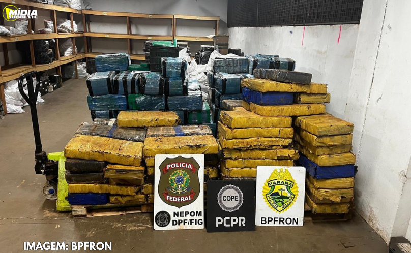 Apreensão de mais de uma tonelada de maconha