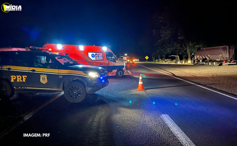 Pedestre morre atropelado na BR-163 em acidente atendido pela PRF