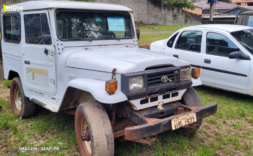 Carro a partir de R$ 1,2 mil: Estado abre as inscrições para leilão de 302 veículos