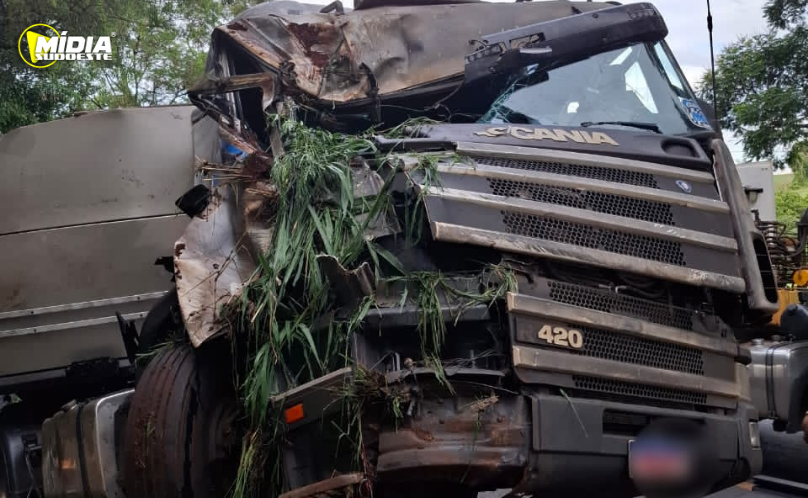 Caminhão sai da pista e interrompe trânsito na PR-281