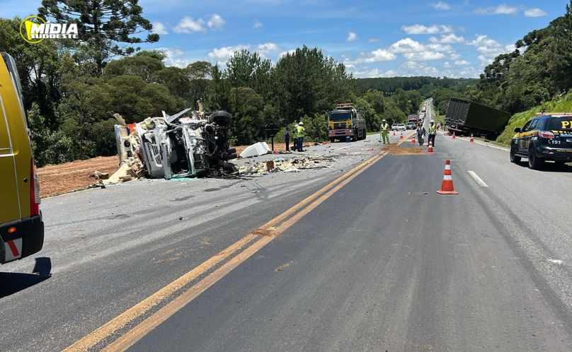 Dois homens gravemente feridos em acidente na BR-277
