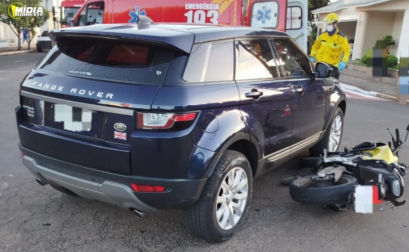 Acidente entre carro e motocicleta mobiliza Bombeiros em Maravilha