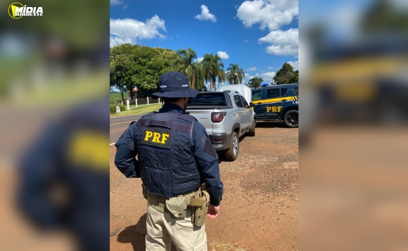 PRF recupera  Fiat/Strada furtada SP e prende condutor em Pato Branco