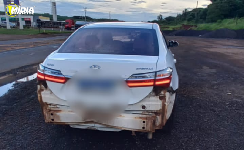 Acidente entre moto e carro deixa homem ferido na PRC-280