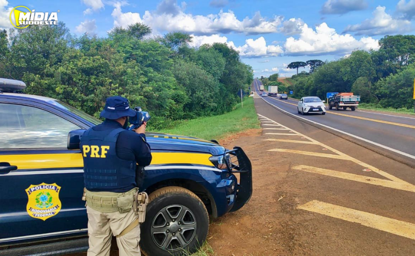 PRF realiza operação com radares simultâneos na BR-277