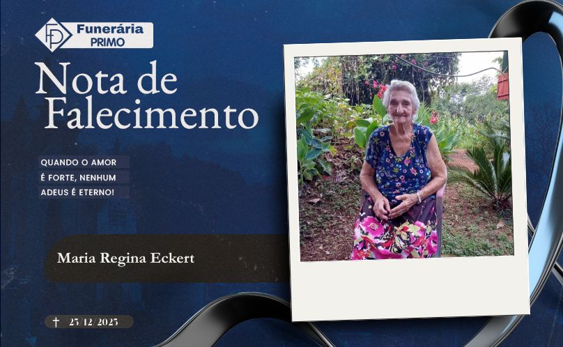 Nota de Falecimento: Maria Regina Eckert