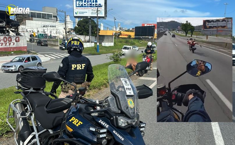 Motociclista “Superman” é interceptado na BR-101 