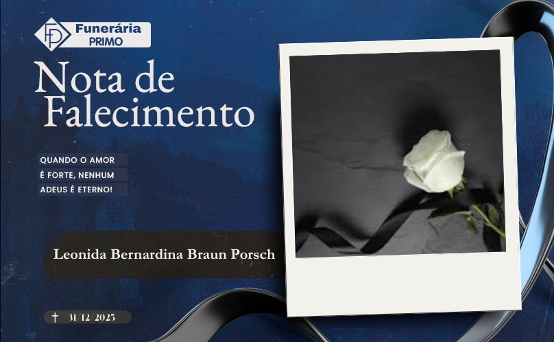 Nota de Falecimento: Leonida Bernardina Braun Porsch