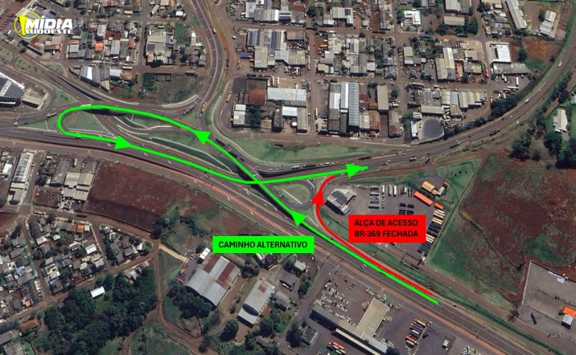 EPR Iguaçu realiza manutenção e bloqueia acesso no Trevo Cataratas