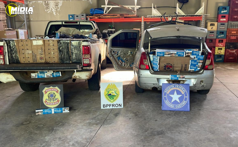 Polícia apreende 2,5 mil pacotes de cigarros contrabandeados