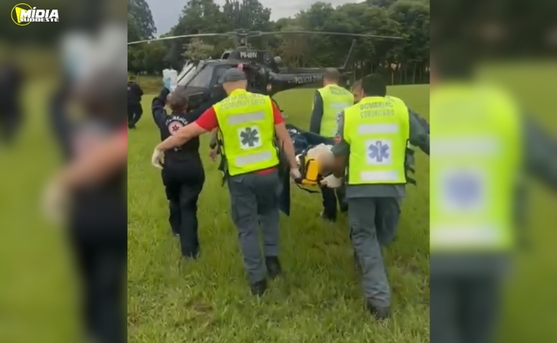 Acidente de trabalho mobiliza aeronave da Polícia Civil e Aeromédico em São Carlos