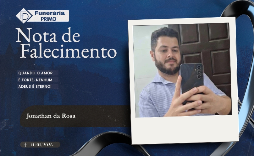 Nota de Falecimento: Jonathan da Rosa