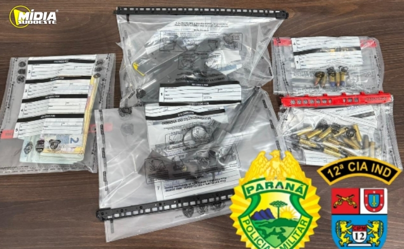 ROTAM prende casal de posse de pistola 9mm e revólver