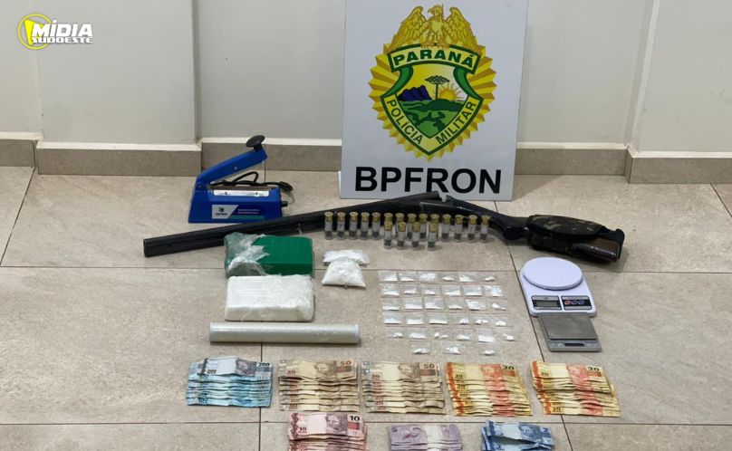 BPFRON e 21º BPM desarticulam ponto de tráfico em Barracão