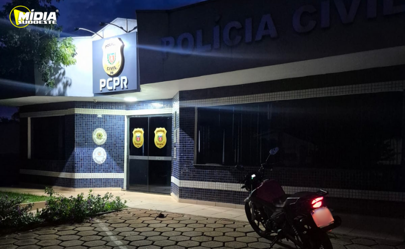 PCPR prende suspeito e recupera motocicleta furtada
