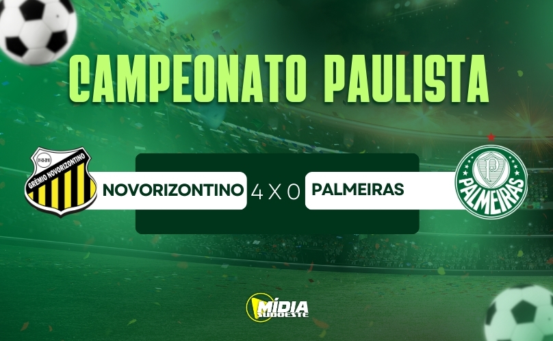 Novorizontino goleia o Palmeiras por 4 a 0