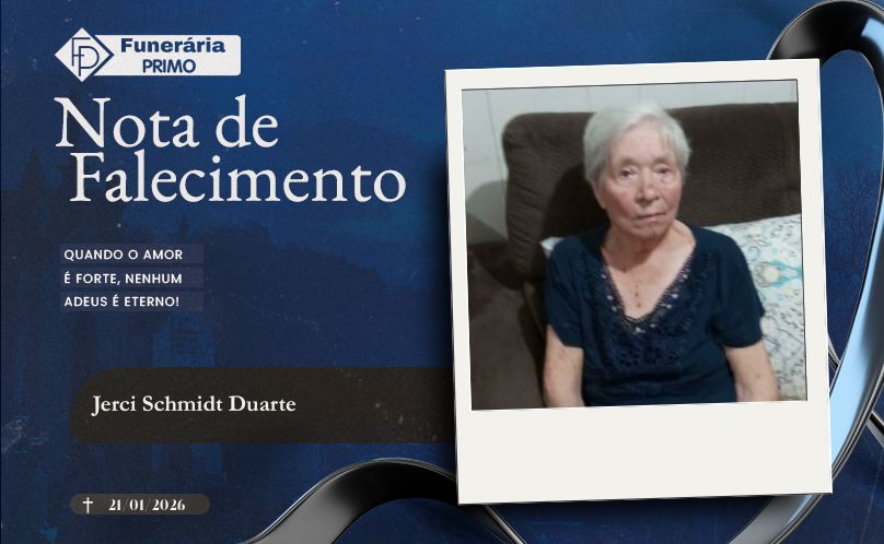 Nota de Falecimento: Jerci Schmidt Duarte