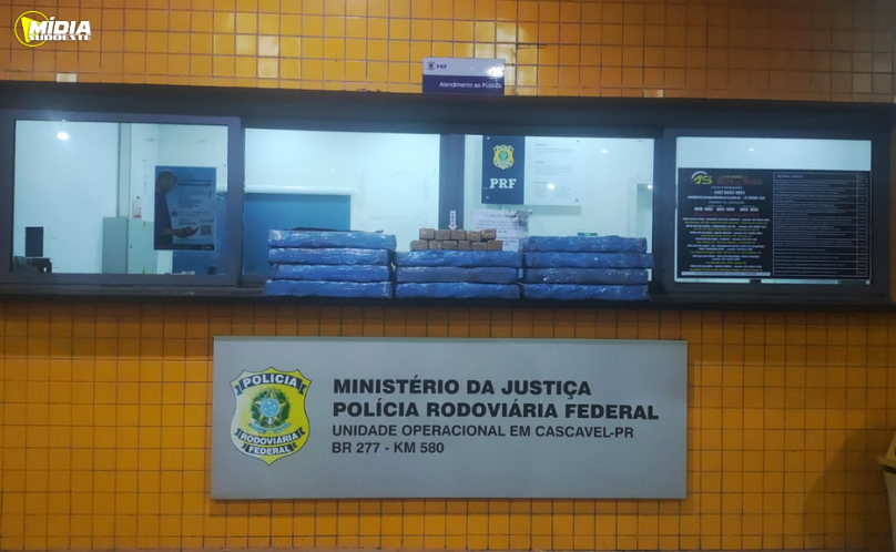 PRF apreende 103 kg de maconha