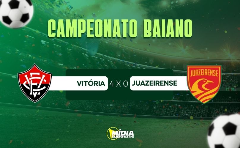Vitória goleia a Juazeirense no Barradão