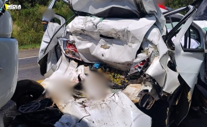 Acidente com quatro veículos é registrado na BR-476, em União da Vitória