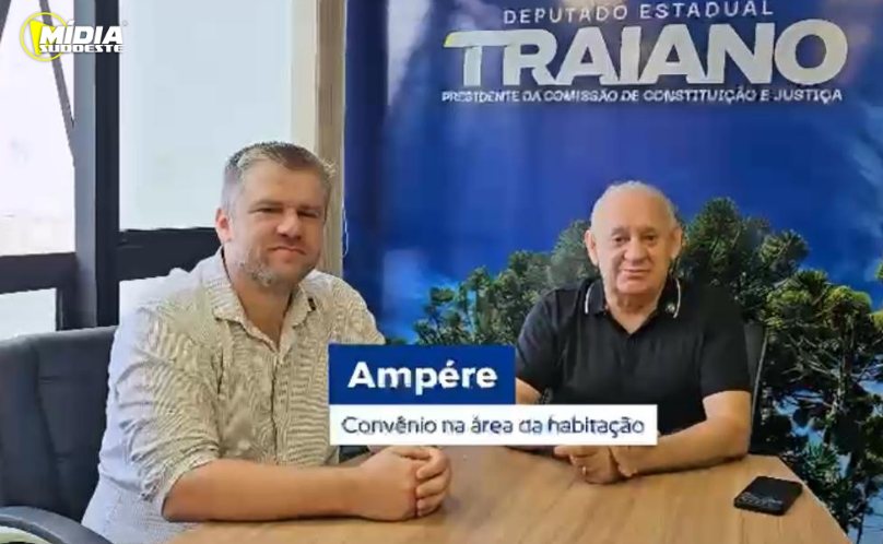 Prefeito Douglas Potrich anuncia convênio de R$ 3,375 milhões para habitação em Ampére