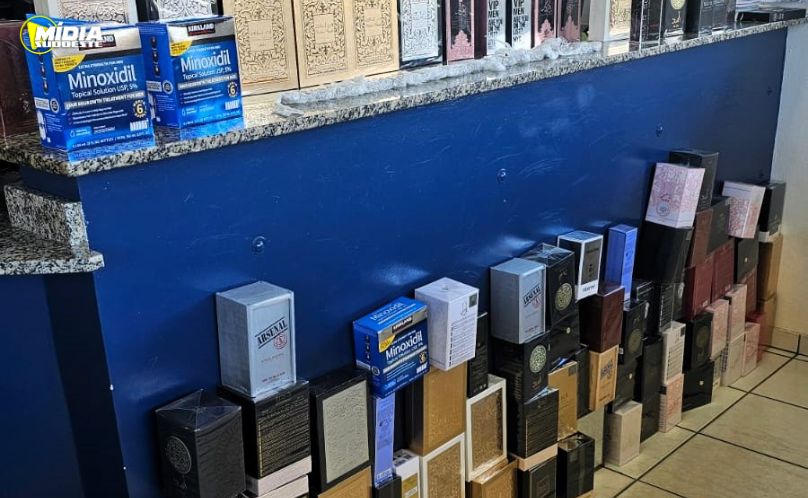 PRF apreende perfumes e medicamentos irregulares